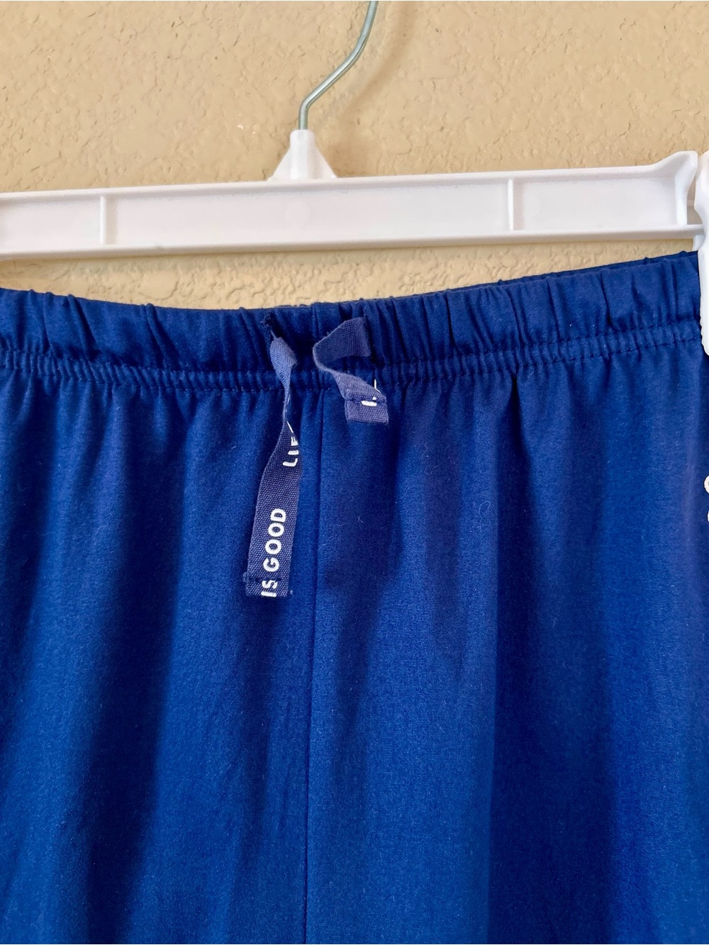 Life is Good Women's Navy Sunflower Drawstring Sleep Shorts Size S Lightweight - Picture 3 of 9